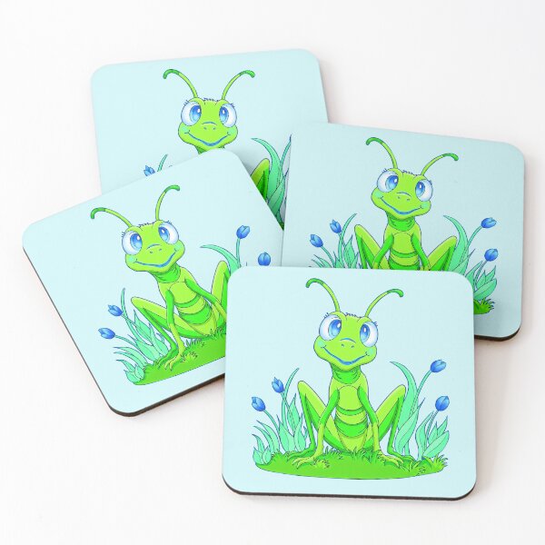 Item preview, Cute Fun Perky Grasshopper Cartoon Style designed and sold by LaRoach Digital Arts.