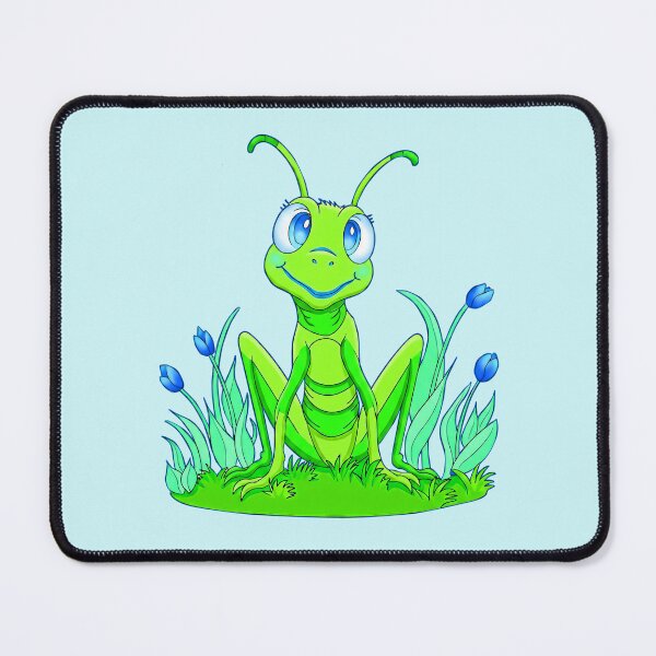 Item preview, Cute Fun Perky Grasshopper Cartoon Style designed and sold by LaRoach Digital Arts.