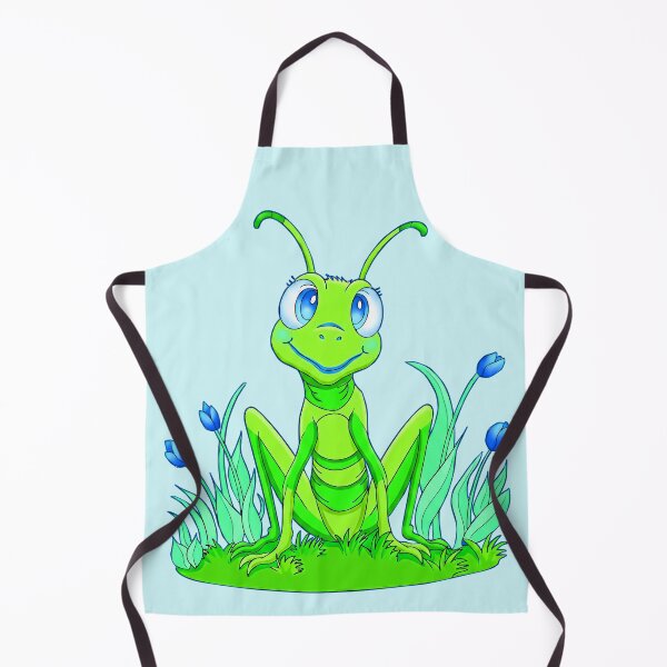 Item preview, Cute Fun Perky Grasshopper Cartoon Style designed and sold by LaRoach Digital Arts.