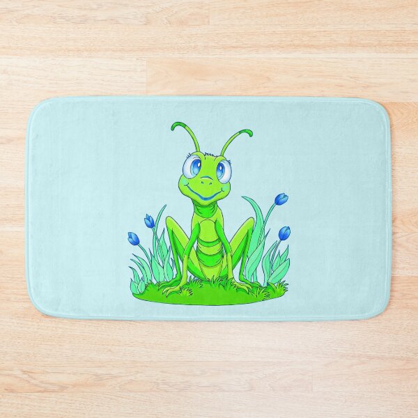 Item preview, Cute Fun Perky Grasshopper Cartoon Style designed and sold by LaRoach Digital Arts.
