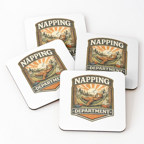 Item preview, Napping Department Bear Camping Badge | designed and sold by EastEndTownie.