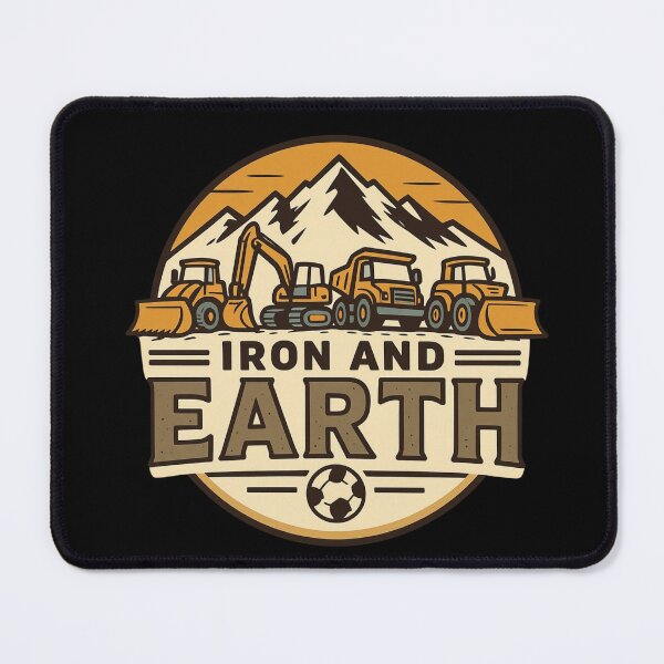 Item preview, Iron And Earth Construction Equipment Badge designed and sold by kakmi-art.