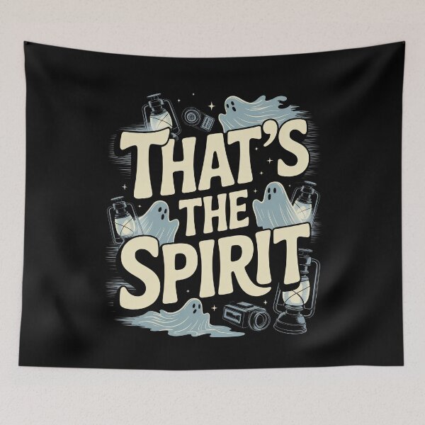 Item preview, That's the Spirit Funny Ghost Pun Paranormal Halloween Ghost Hunting Gift designed and sold by Say It With Ink.