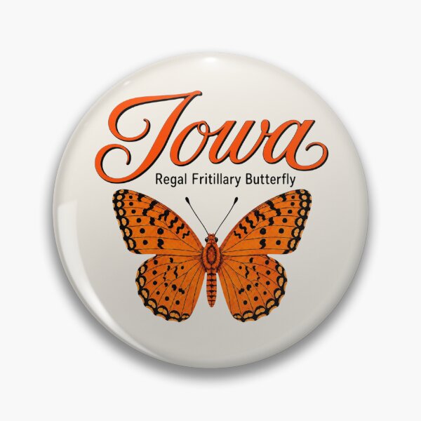 Item preview, Iowa Regal Fritillary Butterfly – State Butterfly Art Print designed and sold by The-Drip-Studio.