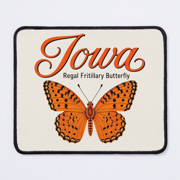 Item preview, Iowa Regal Fritillary Butterfly – State Butterfly Art Print designed and sold by The-Drip-Studio.