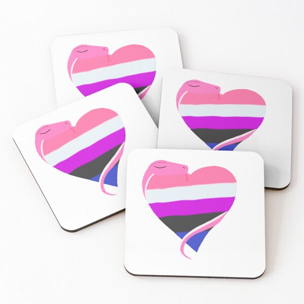 Item preview, Snake Hugs: Genderfluid Pride Flag designed and sold by gaydragongeek.