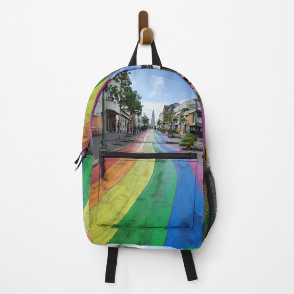 Item preview, Rainbow Road Reykjavik designed and sold by Curious Echo Photography.