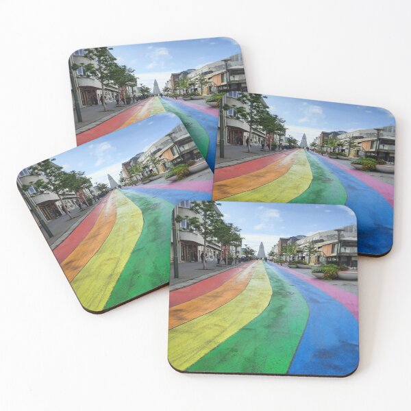Item preview, Rainbow Road Reykjavik designed and sold by Curious Echo Photography.