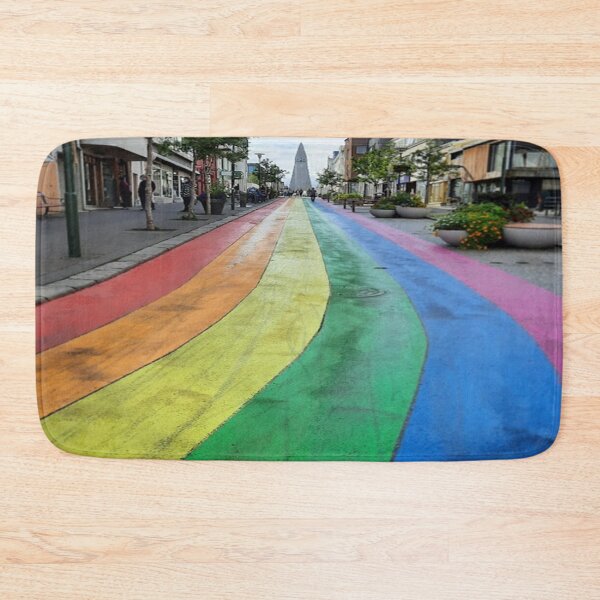 Item preview, Rainbow Road Reykjavik designed and sold by Curious Echo Photography.