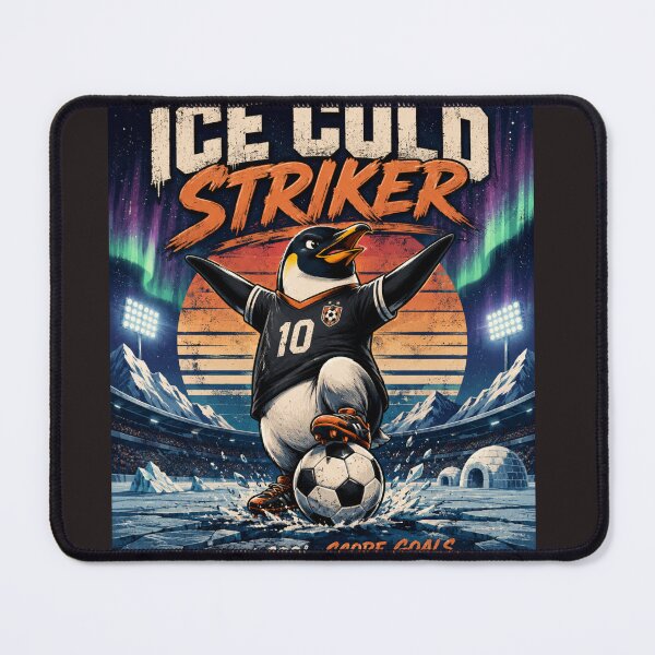 Item preview, Funny Football Penguin T-Shirt | Ice Cold Striker Retro Sports Design | Soccer Lover Gift designed and sold by MedRoh.