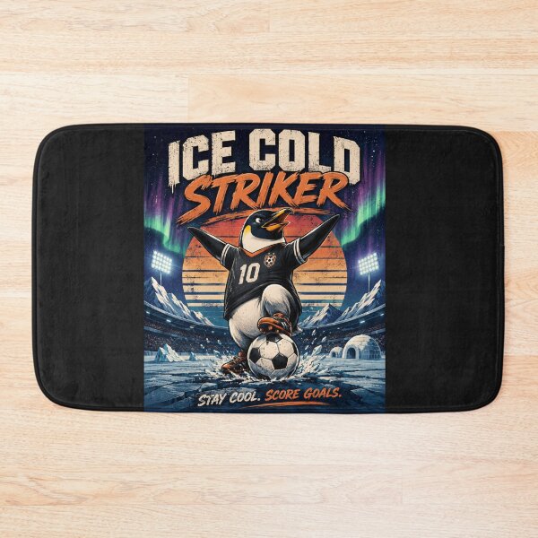 Item preview, Funny Football Penguin T-Shirt | Ice Cold Striker Retro Sports Design | Soccer Lover Gift designed and sold by MedRoh.