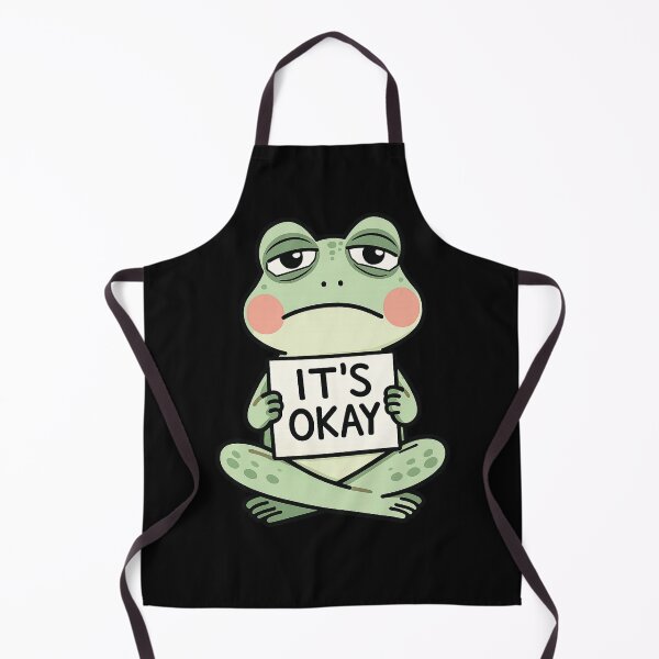 Item preview, It's Okay Sad Frog Shirt | Cute Anxious Kawaii Introvert Design designed and sold by Arties4Bread⭐⭐⭐⭐⭐.