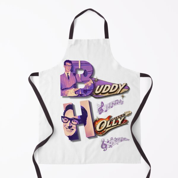 Item preview, Buddy Holly Face Text Design : Vintage Rock & Roll Tee designed and sold by TheThriftyBrit.