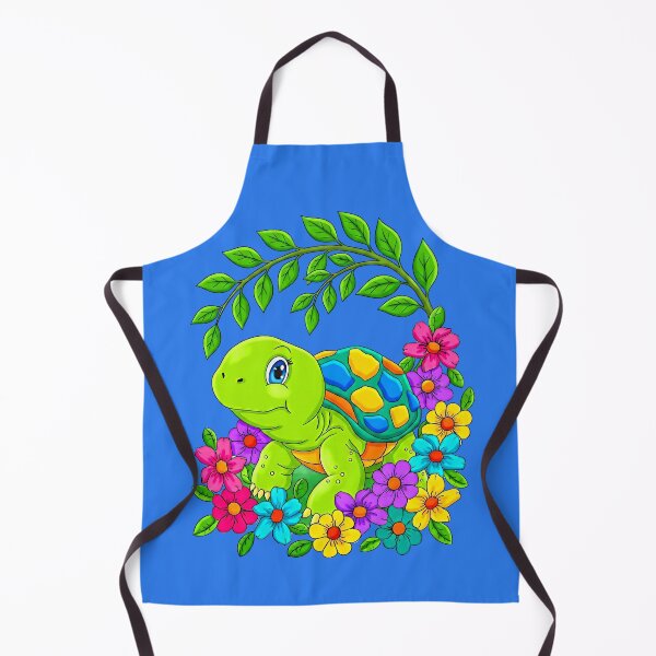Item preview, Happy Colorful Turtle with Flowers designed and sold by LaRoach Digital Arts.