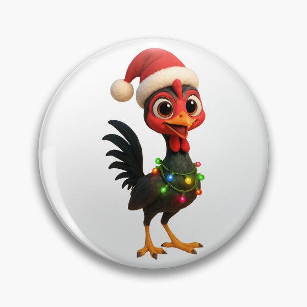 Item preview, Christmas Modern Game Chicken designed and sold by Sillytoe.