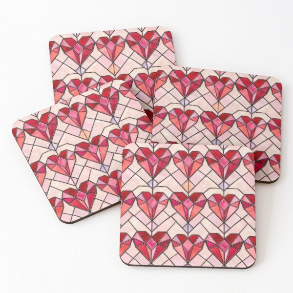Item preview, Geometric Stained Glass Heart Pattern designed and sold by Dresut.