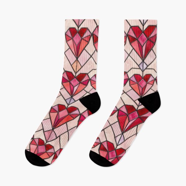 Item preview, Geometric Stained Glass Heart Pattern designed and sold by Dresut.