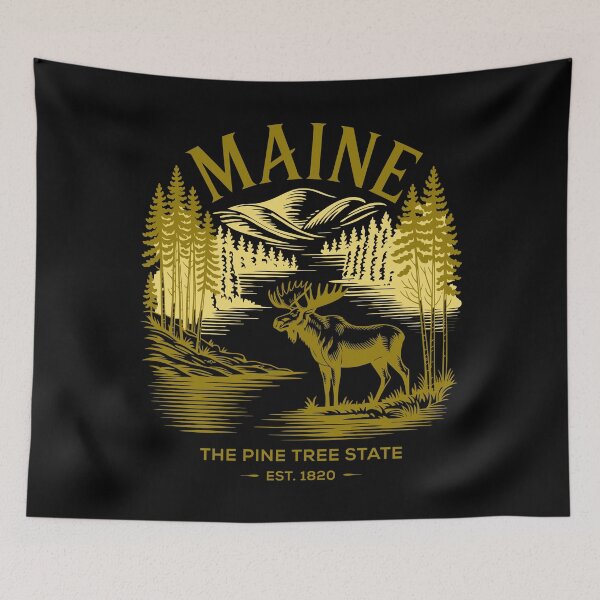Item preview, Maine The Pine Tree State designed and sold by Whereiskim.