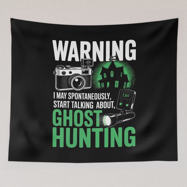 Item preview, Warning I May Spontaneously Start Talking About Ghost Hunting Paranormal Gift designed and sold by Say It With Ink.