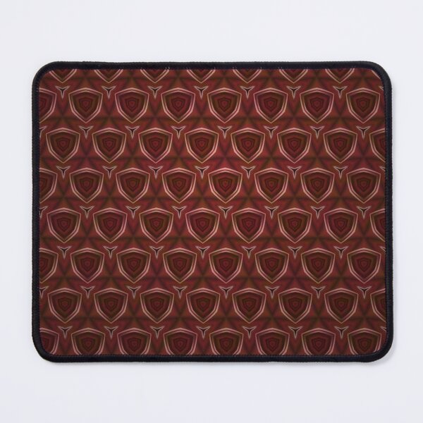 Item preview, Red Ornate Repeating Pattern Geometric Motif Design designed and sold by IntelliMindDesigns.