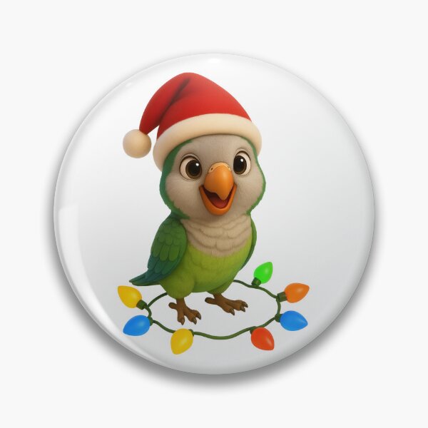 Item preview, Christmas Monk Parakeet designed and sold by Sillytoe.