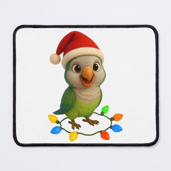 Item preview, Christmas Monk Parakeet designed and sold by Sillytoe.