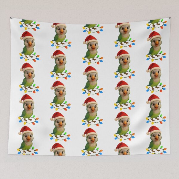 Item preview, Christmas Monk Parakeet designed and sold by Sillytoe.