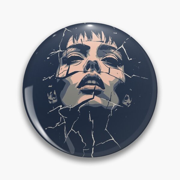 Item preview, Shattered Glass Dark Surrealism Portrait designed and sold by ERODED SELF.