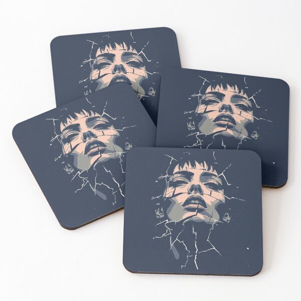Item preview, Shattered Glass Dark Surrealism Portrait designed and sold by ERODED SELF.