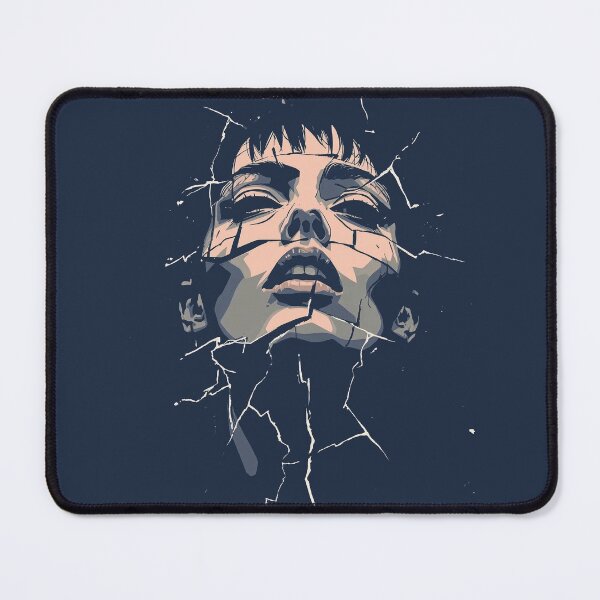 Item preview, Shattered Glass Dark Surrealism Portrait designed and sold by ERODED SELF.