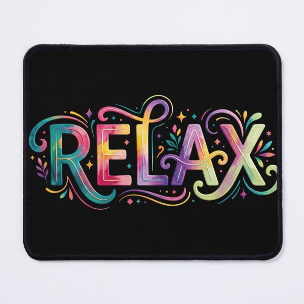 Item preview, Relax Colorful Retro Typography Design designed and sold by BareCanvass.