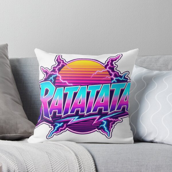 Item preview, RATATATA Retro Synthwave Neon Rave Design designed and sold by Ophira Bloom.