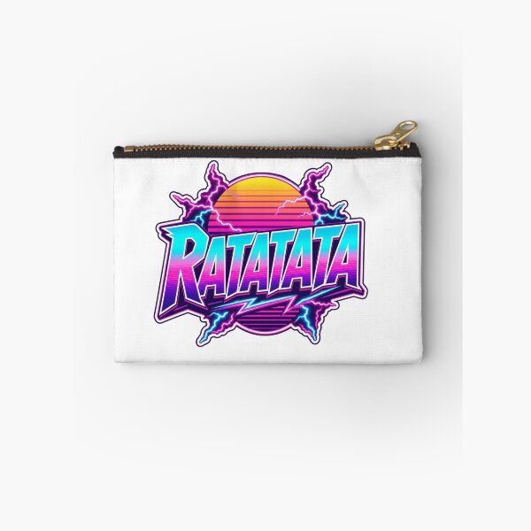Item preview, RATATATA Retro Synthwave Neon Rave Design designed and sold by Ophira Bloom.