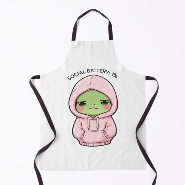 Item preview, Social Battery 1% Hoodie Frog Shirt | Introvert Kawaii Anxiety Design designed and sold by Arties4Bread⭐⭐⭐⭐⭐.