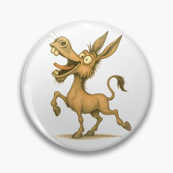 Item preview, Expressive Donkey – Funny Goofy Donkey Art designed and sold by Yomere.