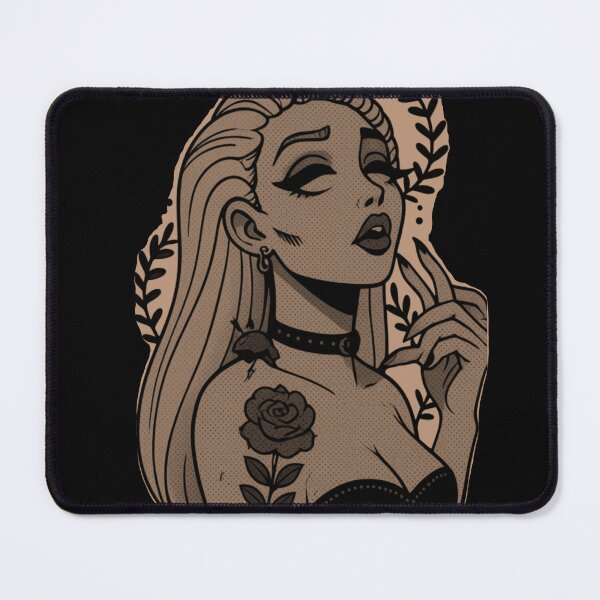 Item preview, Midnight Gray Spider Woman Gothic Tattoo designed and sold by Ideniquo.