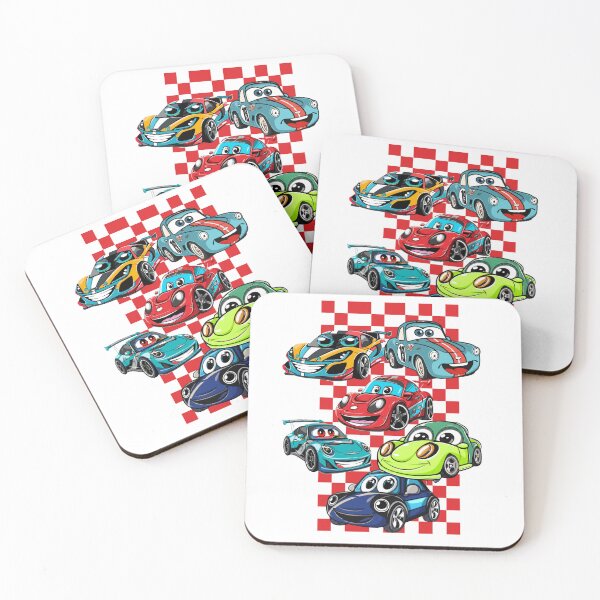 Item preview, Kids Colorful Cartoon Racing Cars Collection designed and sold by Szpaku desart .
