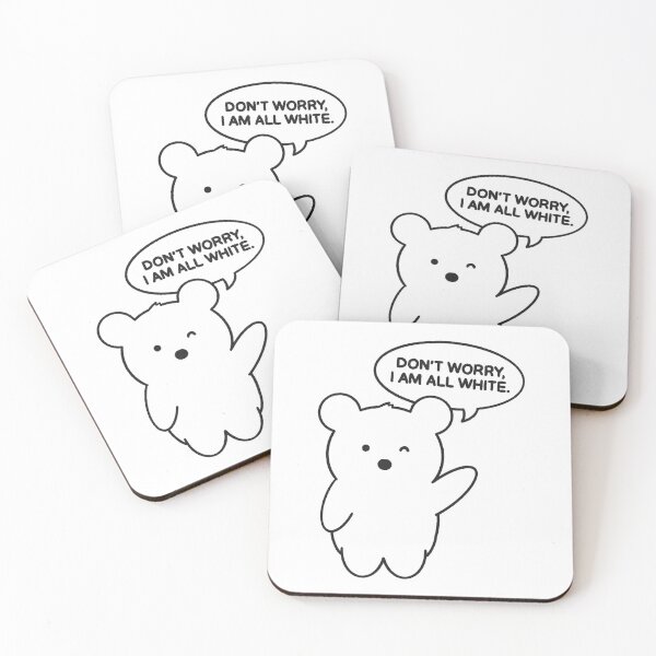 Item preview, BBear the polar bear “Don’t worry, I am all white.” designed and sold by BBear Adventure.