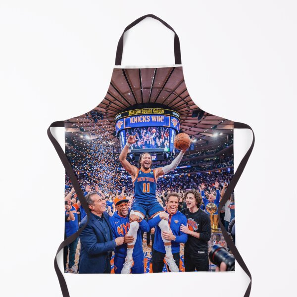 Item preview, NY Knicks Super Fans Hoisting Jalen Brunson NBA Finals designed and sold by Home Decor Art.