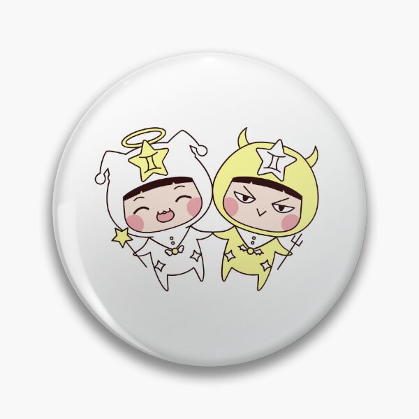 Item preview, Cute Gemini Twins Angel and Devil designed and sold by debbiebento.