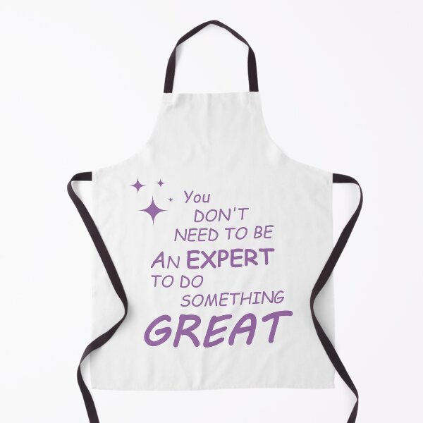 Item preview, You Don't Need To Be An Expert Typography - Purple Inspirational Quote designed and sold by BareCanvass.