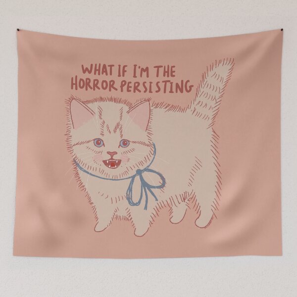Item preview, What If I'm The Horror Pesisting designed and sold by KilkennyCat Art.