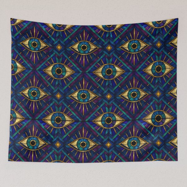 Item preview, Mystic Evil Eye Stained Glass Pattern designed and sold by Dresut.