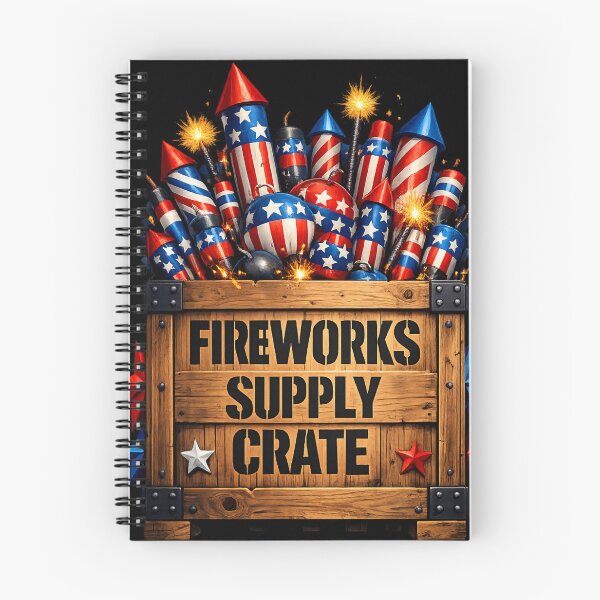 Item preview, Fireworks Supply Crate 4th of July Gift designed and sold by XYZ Studio.