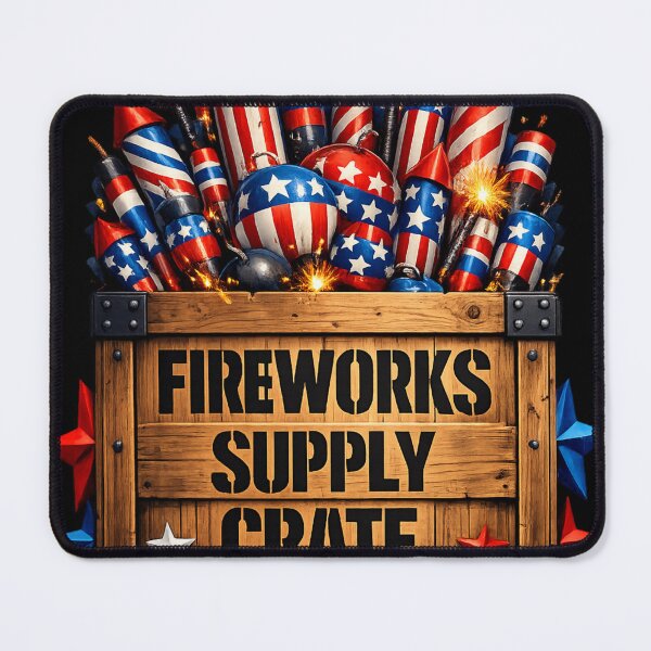 Item preview, Fireworks Supply Crate 4th of July Gift designed and sold by XYZ Studio.