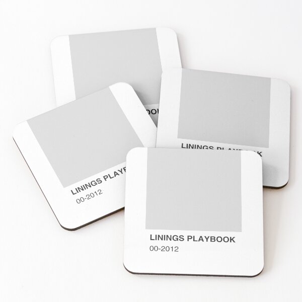 Item preview, Linings Playbook Movie Silver Colour Swatch - Full Width designed and sold by The Colourful Game.