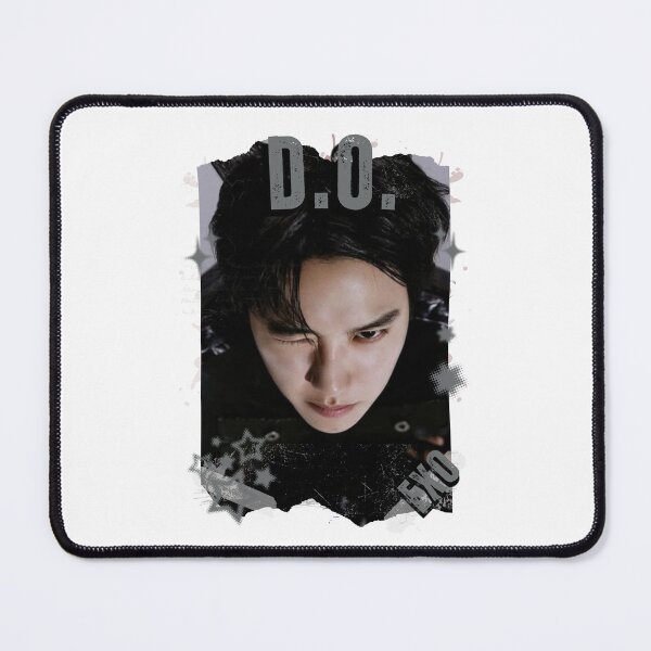 Item preview, EXOO D.O Kpop Solo Artist Black and White Collage Digital Art Portrait designed and sold by AJUNICE STUDIO.