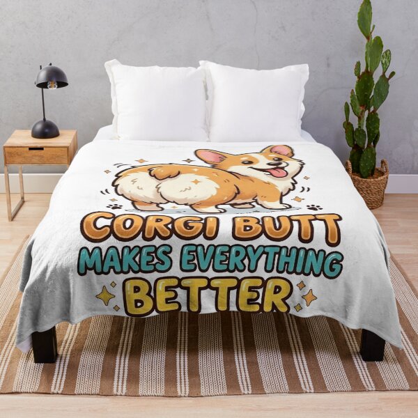 Item preview, Corgi Butt Makes Everything Better Shirt, Funny Corgi Butt Tee, Cute Corgi Gift for Corgi Lovers designed and sold by Wearable Canvas...