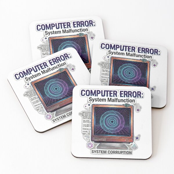 Item preview, Cyberpunk Computer Error System Malfunction Glitch Art designed and sold by Fatomfatom.