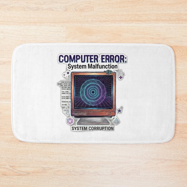 Item preview, Cyberpunk Computer Error System Malfunction Glitch Art designed and sold by Fatomfatom.
